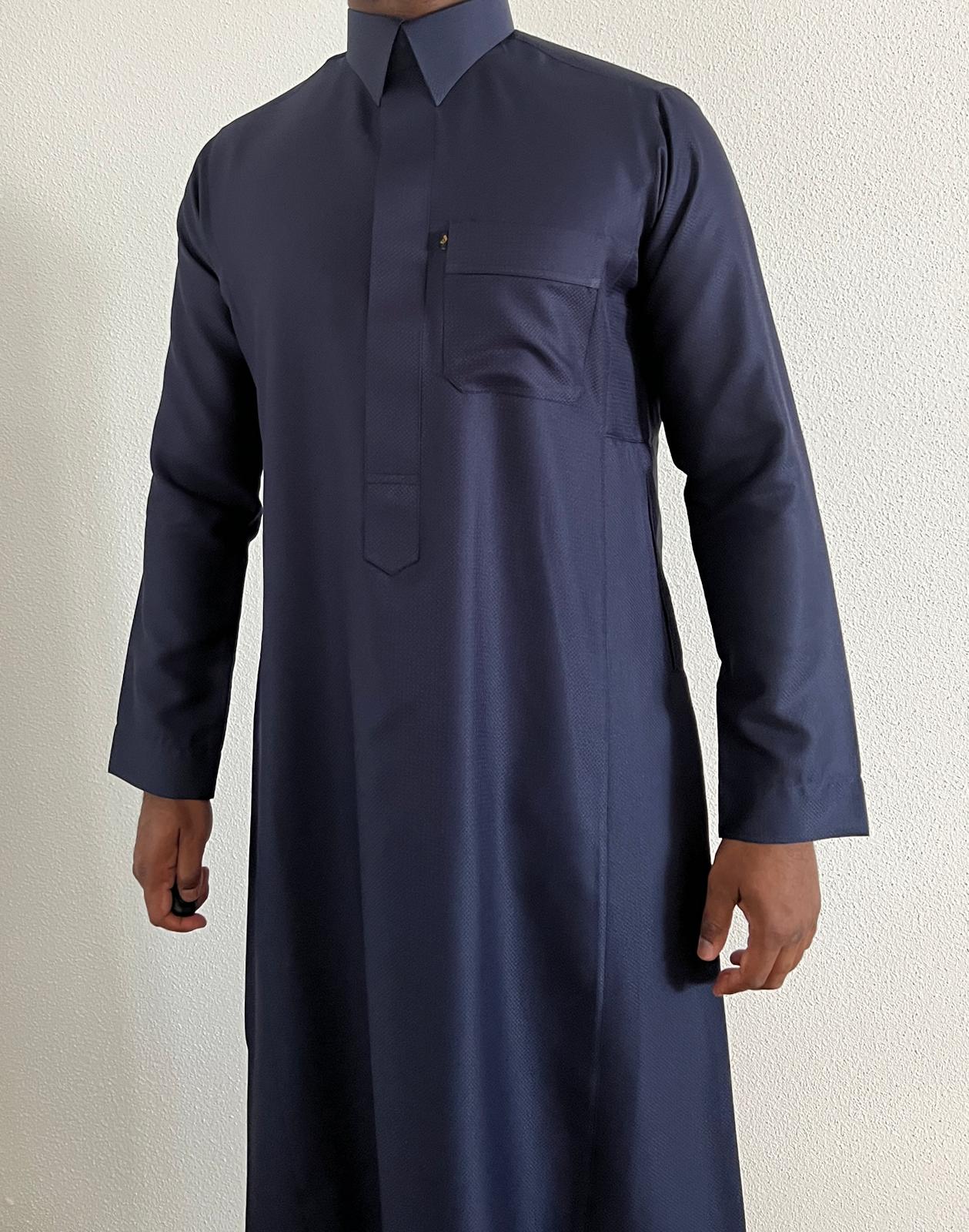 Motifs nid d'abeille bleu marine #S42