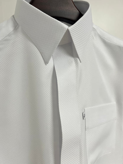 Motif nid d’abeilles blanc #W25