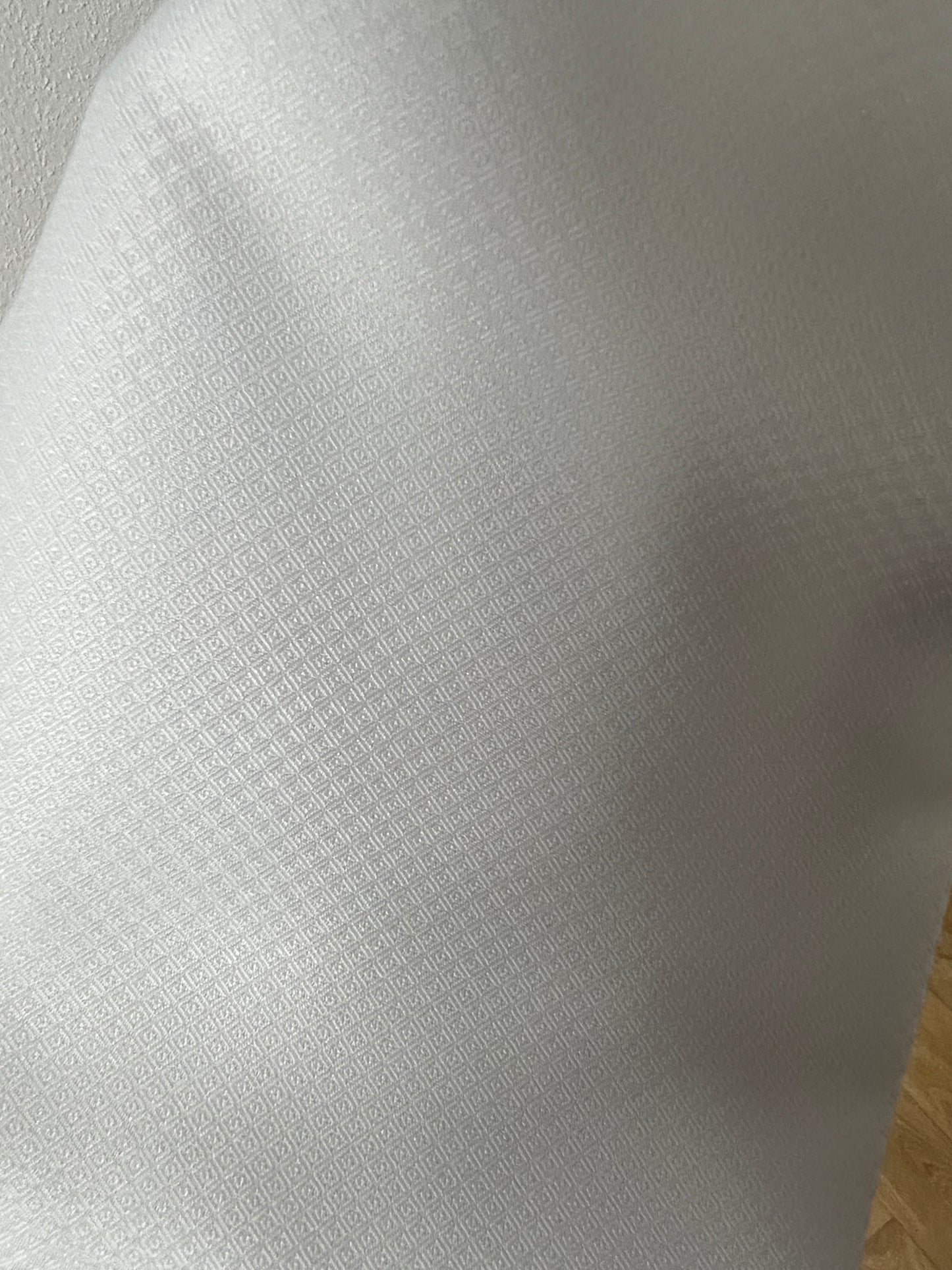 Motif nid d'abeille blanc crème #W22