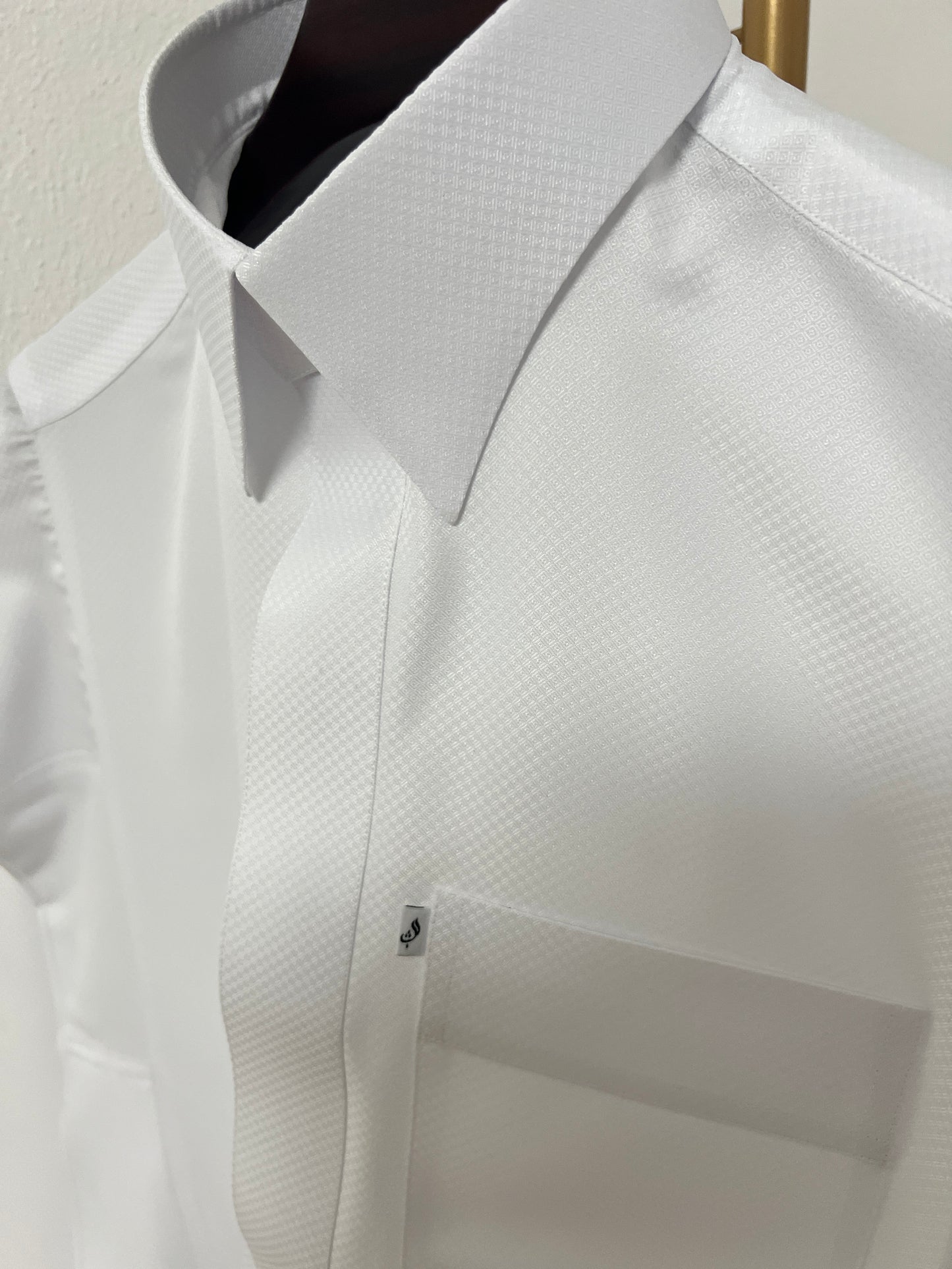 Motif nid d’abeilles blanc #W25