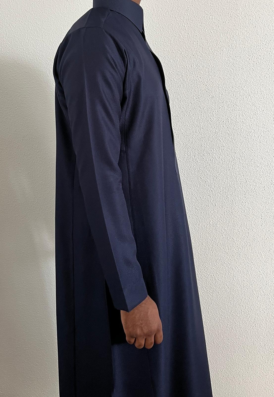 Motifs nid d'abeille bleu marine #S42